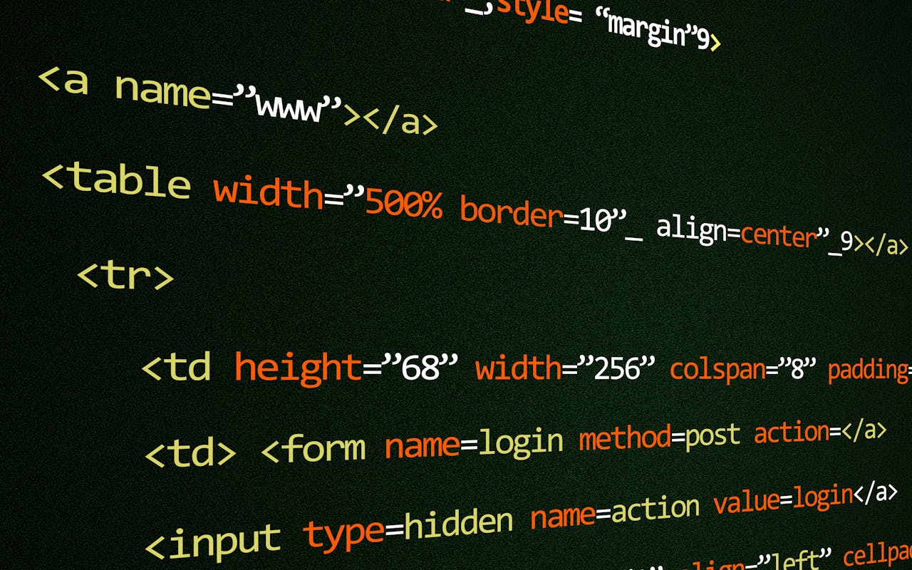 Crafting Captivating Headlines: Your awesome post title goes here Close-up of HTML code lines highlighting web development concepts and techniques.